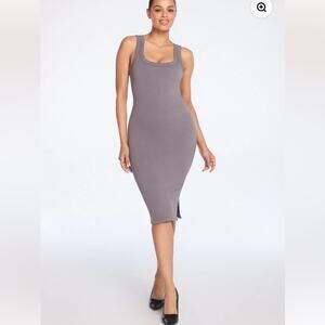 She’s Waisted SecretSculpt Ribbed Tank Midi Dress NWOT